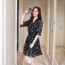 Vestido de fiesta de mujer con volantes 3