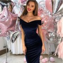 Vestido de fiesta sin tirantes 8