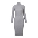 Vestido de malha com gola alta 6