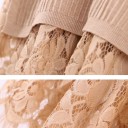 Vestido de malha com renda 4