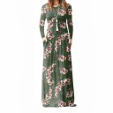 Vestido de manga larga con estampado floral 5