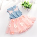 Vestido de menina com flores J1281 2