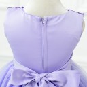 Vestido de menina luxuoso com flor J3238 3