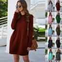 Vestido de moletão feminino B37 1