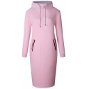 Vestido de moletom com gola alta 2