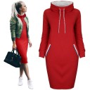 Vestido de moletom com gola alta 7