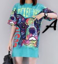 Vestido de mujer con estampado de cómic 5