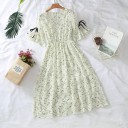 Vestido de mujer con estampado de lirios 1
