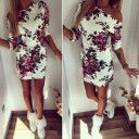 Vestido de mujer de un solo hombro 3