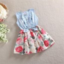 Vestido de niña con bata de flores J1283 7