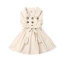 Vestido de niña con cinturón 11