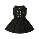 Vestido de niña con cinturón 9