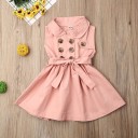 Vestido de niña con cinturón 5