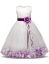 Vestido de niña con rosas J2897 4