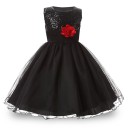 Vestido de niña lujoso con flores J3238 7