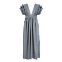 Vestido de noche largo con volantes 7