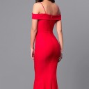 Vestido de noite longo vermelho 4