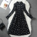 Vestido de otoño para mujer con cuello alto 4