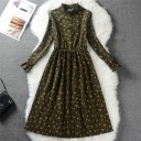 Vestido de otoño para mujer con cuello alto 8
