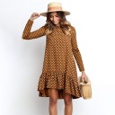 Vestido de otoño para mujer con lunares 5