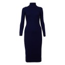 Vestido de punto con cuello alto 2