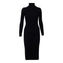 Vestido de punto con cuello alto 5