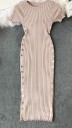 Vestido de punto de manga corta 6