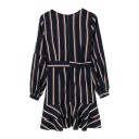 Vestido de rayas azul oscuro para mujer 2