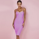 Vestido de vendaje sin tirantes 4