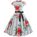 Vestido de verano estampado para mujer A741 4