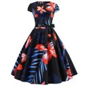 Vestido de verano estampado para mujer A741 7