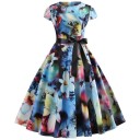 Vestido de verano estampado para mujer A741 11