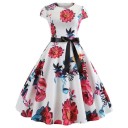 Vestido de verano estampado para mujer A741 5