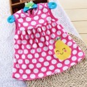 Vestido de verano para niña con lunares J618 7