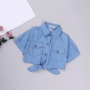 Vestido e camisa para meninas L1340 2