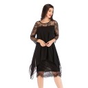 Vestido elegante de mujer con encaje. 3