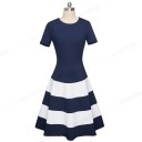 Vestido elegante de rayas 2