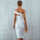 Vestido elegante de un solo hombro 3
