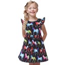Vestido estampado de niña 7