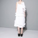 Vestido extravagante com volantes 3