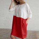 Vestido feminino bicolor 1