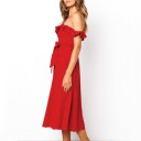 Vestido feminino com alças caídas 2