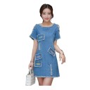 Vestido feminino com apliques 2