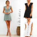 Vestido feminino com decote profundo 2