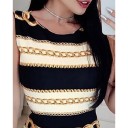 Vestido justo com estampado 2