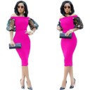 Vestido justo com ombros caídos 5