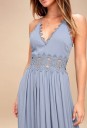 Vestido largo con encaje 1