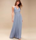 Vestido largo con encaje 4