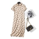Vestido largo con lunares 7