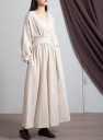 Vestido largo de algodón para mujer 8